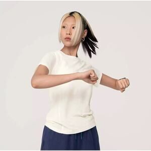 NWT Allbirds Natural Run Tee Natural White Women’s Size XL